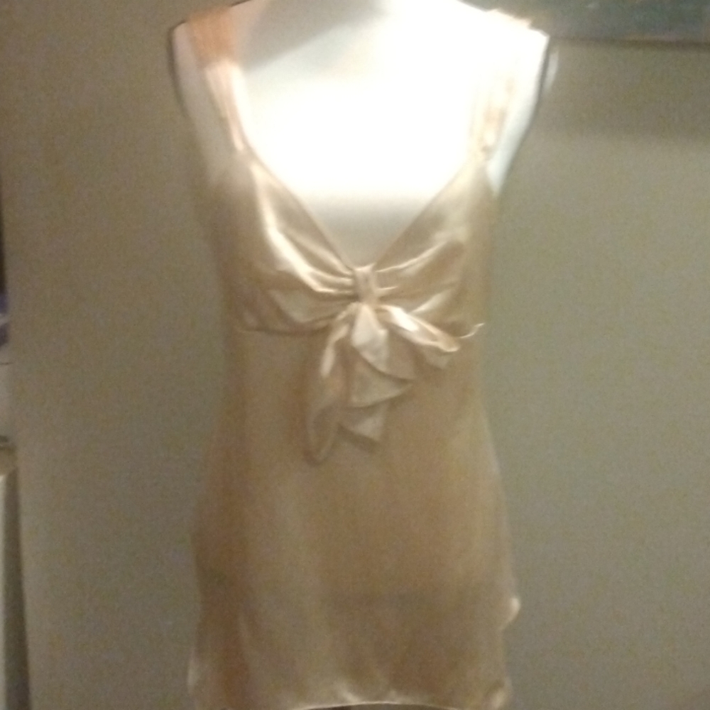Y2K New York & Company Silk Halter Top